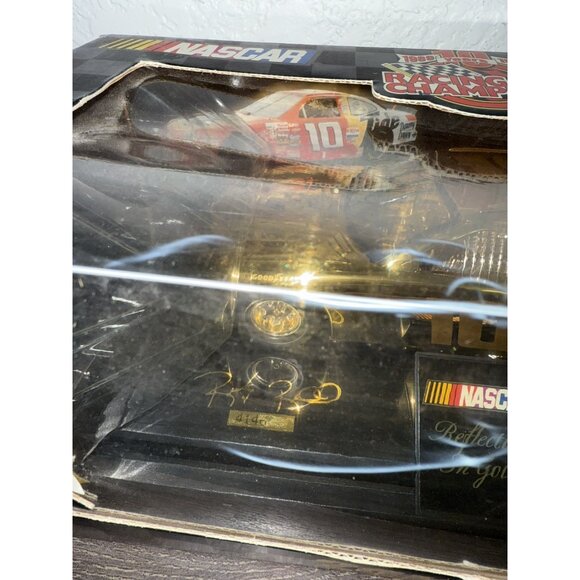 1/24 RACING CHAMPIONS #10 Ricky Rudd 24K GOLD NASCAR 1999 Limited Issue #4G - Picture 3 of 10